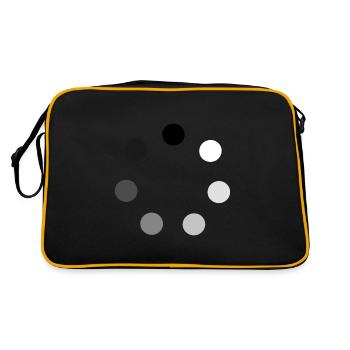 Ronde de sphères du blanc au noir - Sac Retro - noir/or - Dos