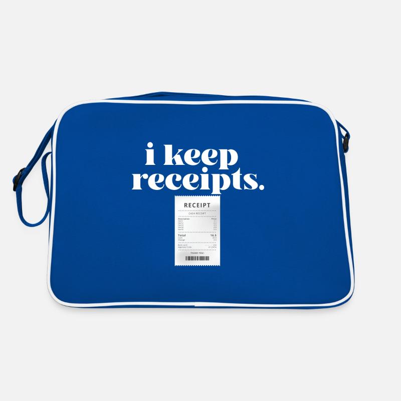 I Keep Receipts Meme Sarcasm Rant Funny Liar Retro Bag