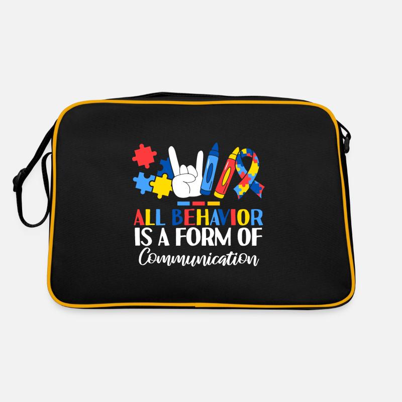 All Behavior Is A Form Of Communication ABA Retro Bag