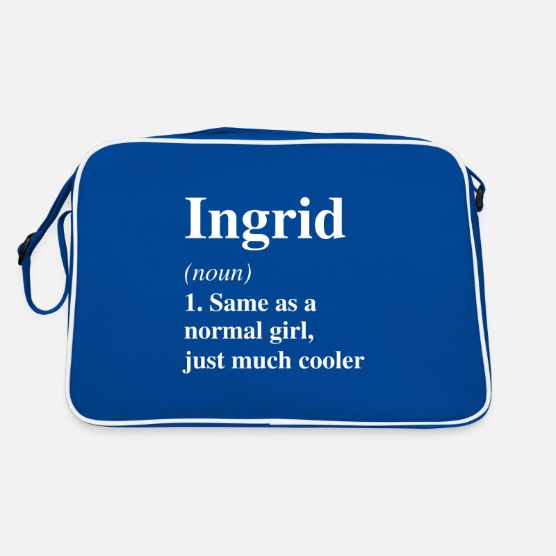 Ingrid Définition Cool Nom Dire Cadeau Sac Retro