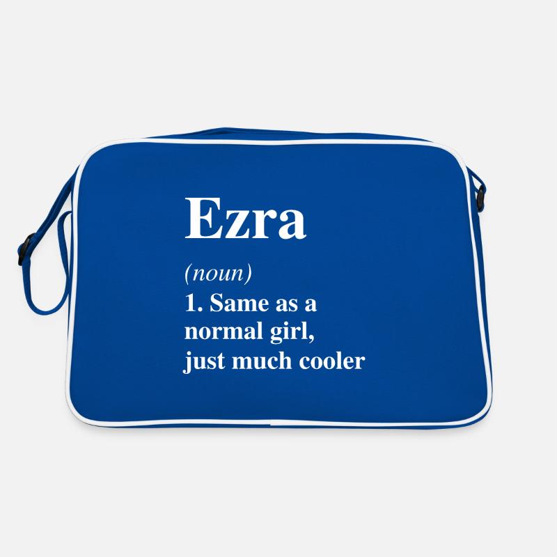 Ezra Definition Cooler Name Spruch Geschenk Retro Tasche
