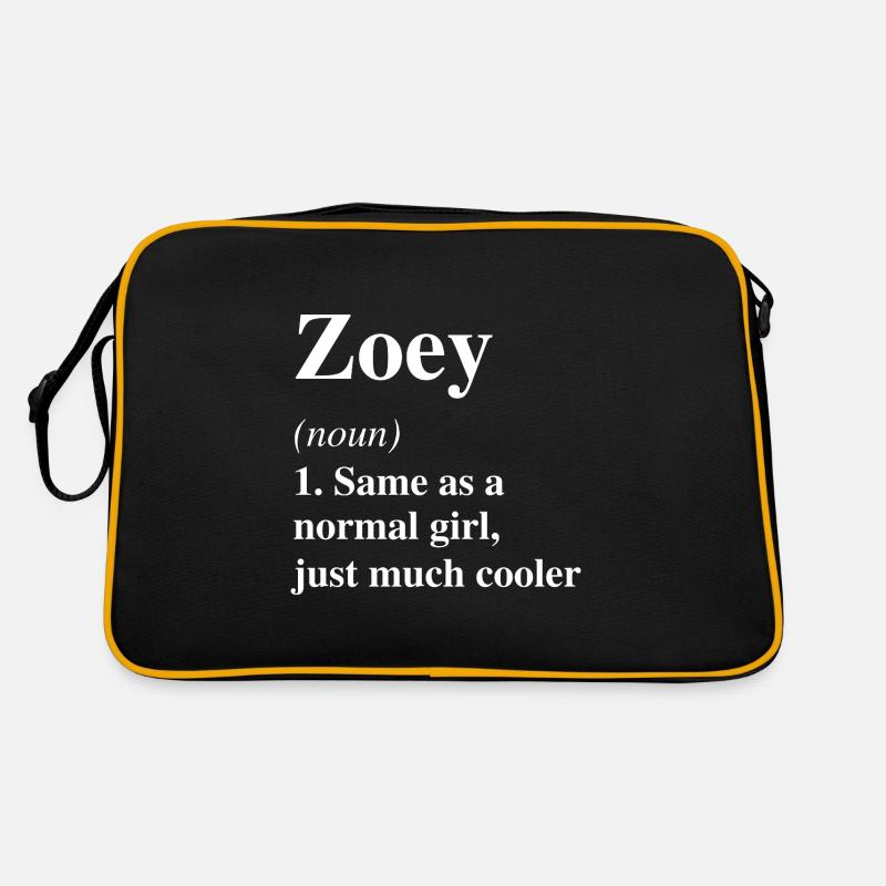Zoey Definition Cooler Name Spruch Geschenk Retro Tasche