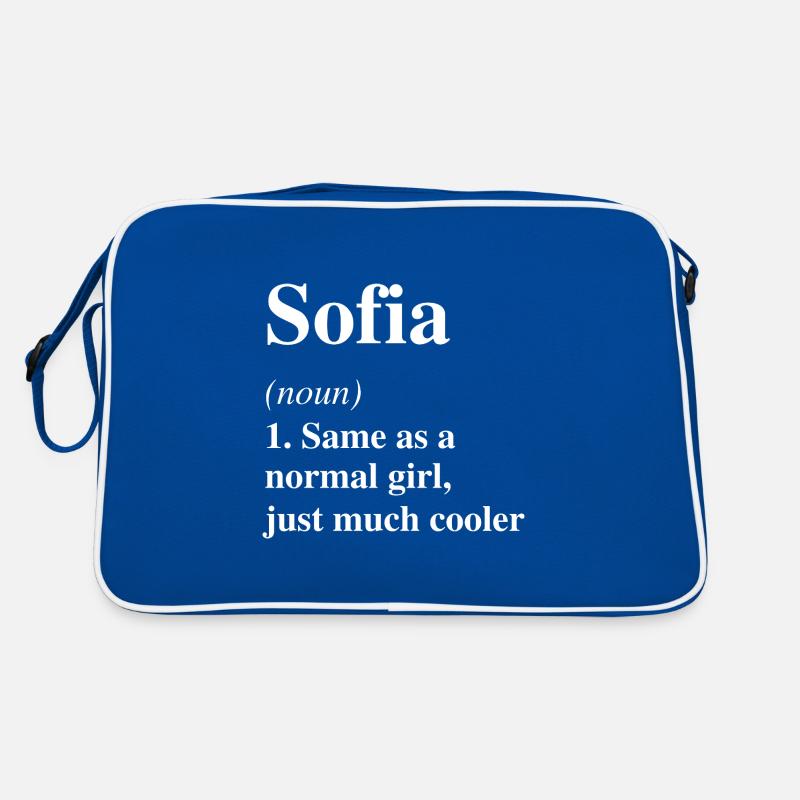 Sofia Définition Cool Nom Dire Cadeau Sac Retro