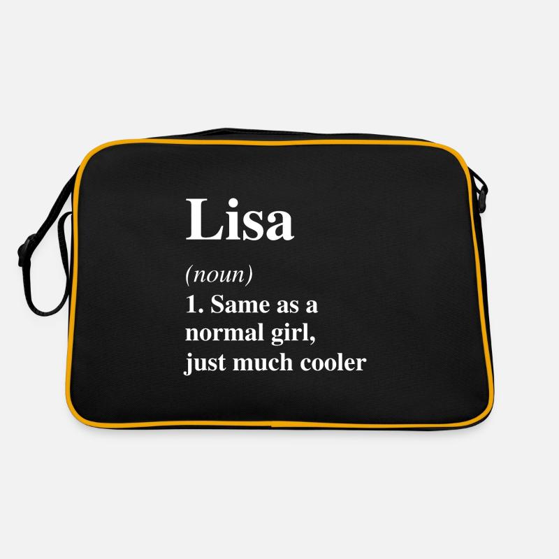 Lisa Definition Cooler Name Spruch Geschenk Retro Tasche