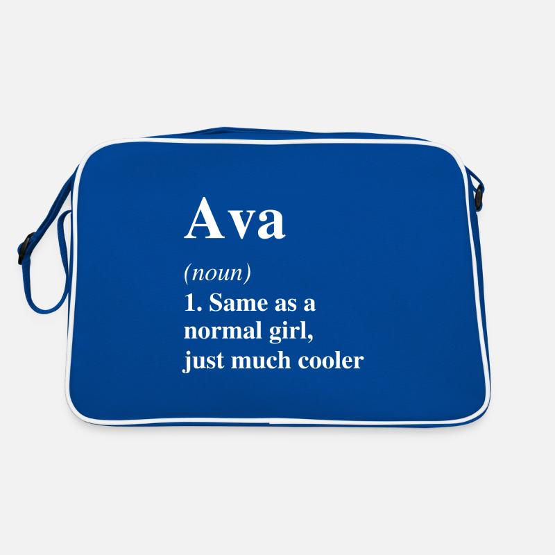 Ava Definition Cool Name Saying Gift Retro Bag