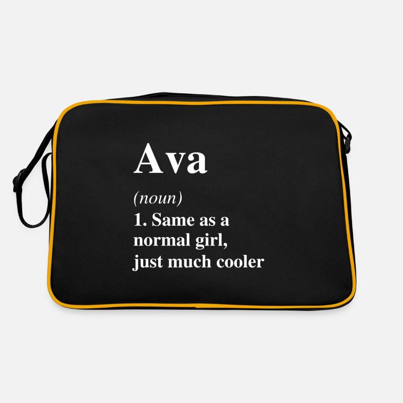 Ava Definition Cooler Name Spruch Geschenk Retro Tasche