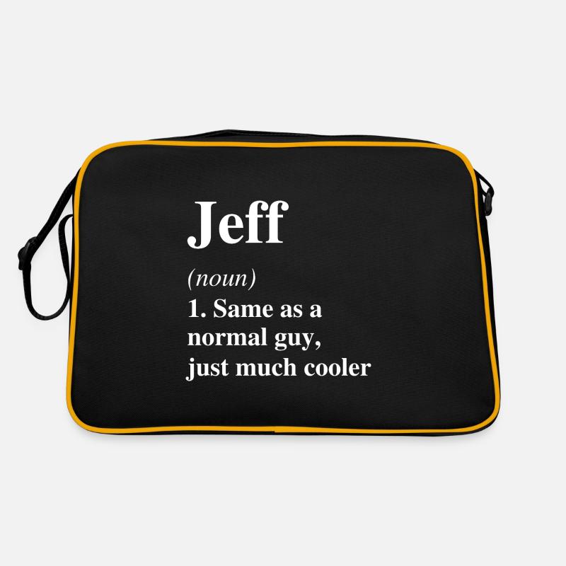 Jeff Definition Cooler Name Spruch Geschenk Retro Tasche