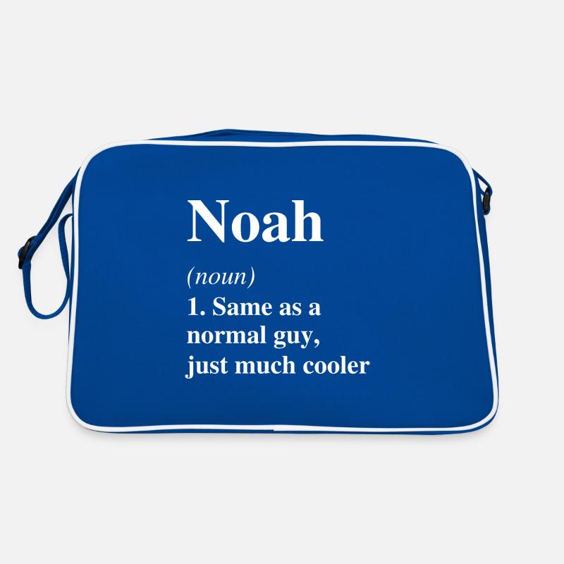 Noah Definition Cool Name Saying Gift Retro Bag