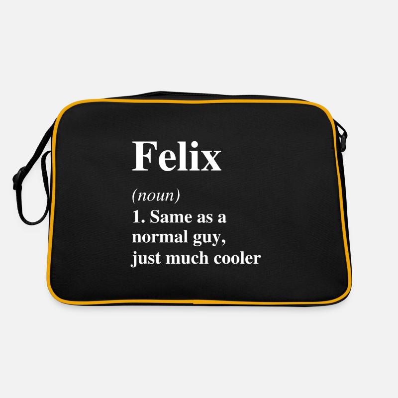 Felix Definition Cooler Name Spruch Geschenk Retro Tasche