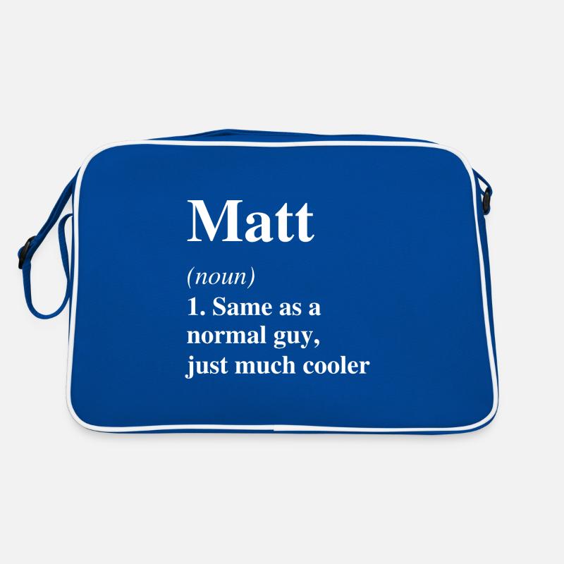 Matt Definition Cooler Name Spruch Geschenk Retro Tasche