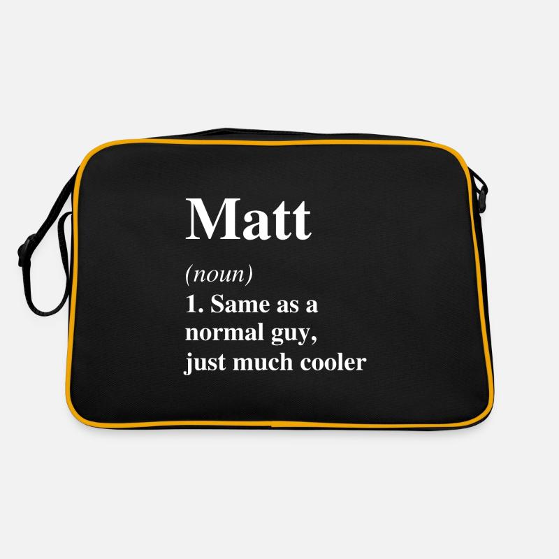 Matt Definition Cooler Name Spruch Geschenk Retro Tasche