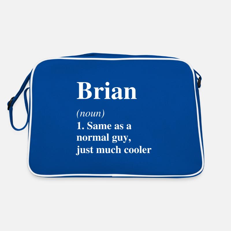 Brian Definition Cooler Name Spruch Geschenk Retro Tasche