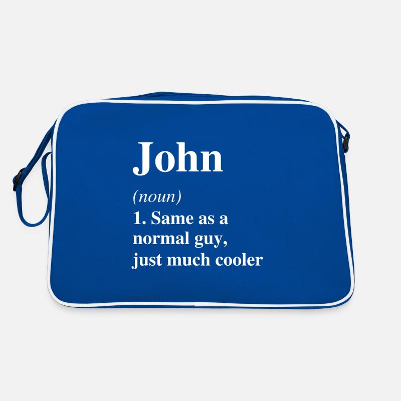 John Definition Cooler Name Spruch Geschenk Retro Tasche