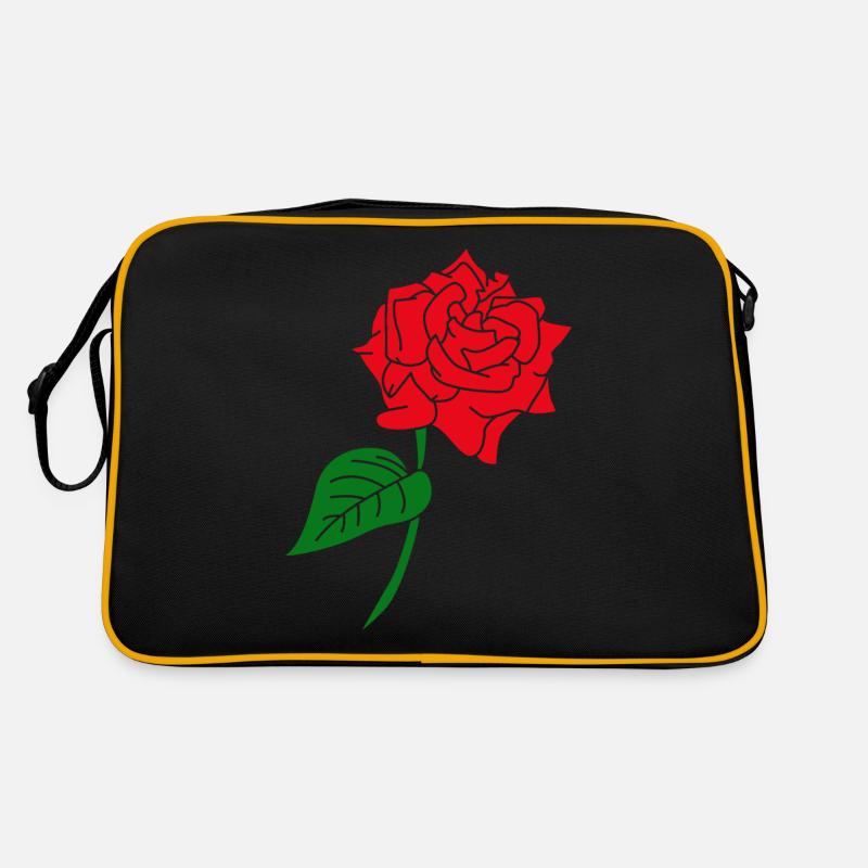 Rote Rose Retro Tasche