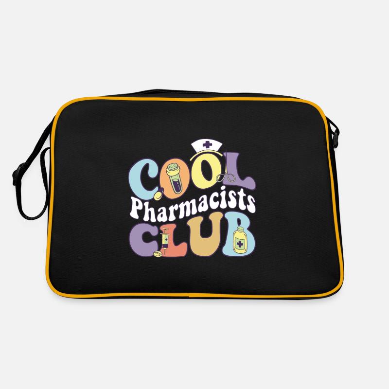 Cool Pharmacists Club Pharmacologist Practitioner Retro Tasche