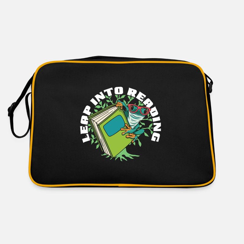 Leap Into Reading Frog Bookworm Love To Read Book Retro Bag