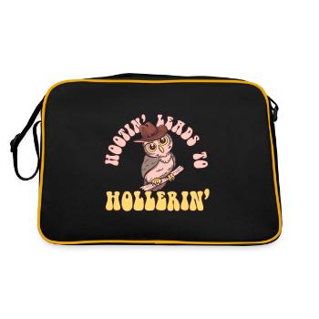 Hootin' mène à Hollerin' Funny Cowboy - Sac Retro - noir/or - Dos
