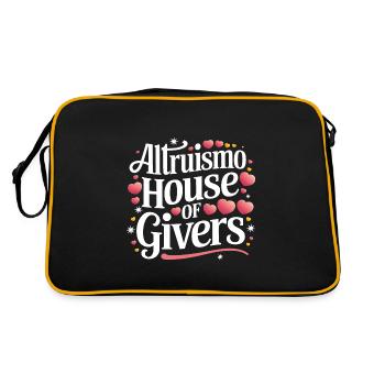 Altruismo Selfless Giving Giving School Spirit - Retro Bag - black/gold - Back
