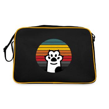 PATTE DE CHAT RÉTRO VINTAGE - Sac Retro - noir/or - Dos
