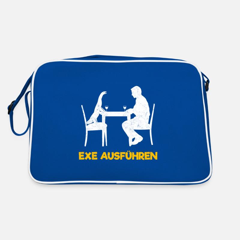 Exe Ausführen Informatiker Programmierer Admin Retro Tasche