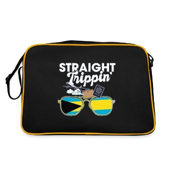 Straight Trippin' Bahamas Vacances Tour Voyage - Sac Retro - noir/or - Dos