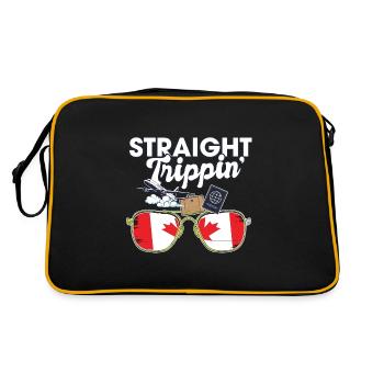 Straight Trippin' Canada Vacation Tour Voyage - Sac Retro - noir/or - Dos