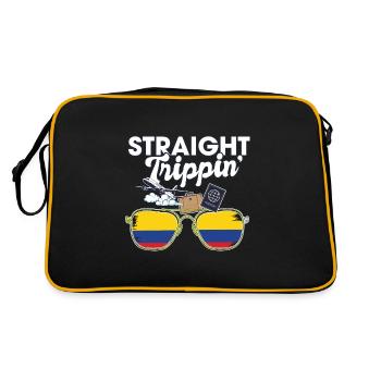 Straight Trippin' ' Colombia Vacation Tour Voyage - Sac Retro - noir/or - Dos