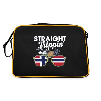 Straight Trippin' Norway Vacances Voyage - Sac Retro - noir/or - Dos
