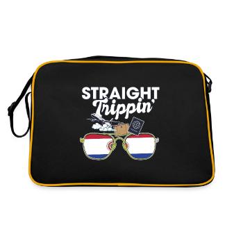 Straight Trippin' Paraguay Vacances Tour Voyage - Sac Retro - noir/or - Dos