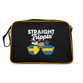 Straight Trippin' Suède Vacances Tour Voyage - Sac Retro - noir/or - Dos