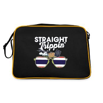 Straight Trippin' Thaïlande Voyage de vacances - Sac Retro - noir/or - Dos