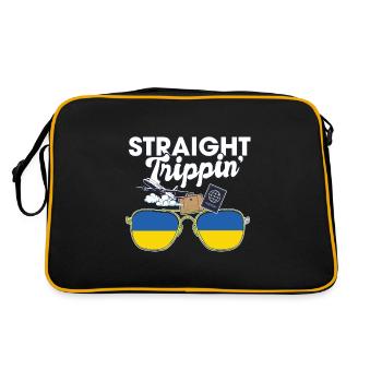 Straight Trippin' Ukraine Vacances Tour Voyage - Sac Retro - noir/or - Dos