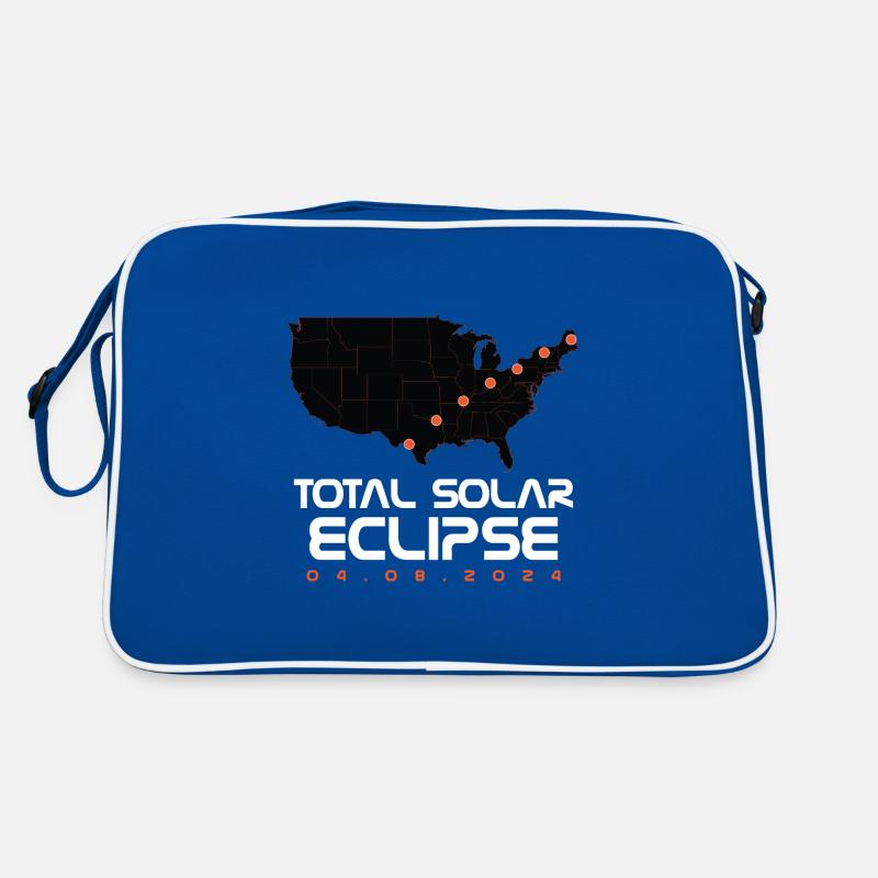 Total Solar Eclipse Map Path of Totality Lover Retro Tasche