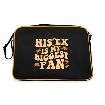 His Ex Is My Biggest Fan Ex-Girlfriend Break Up - Retro Tasche - Schwarz/Gold - Hinten