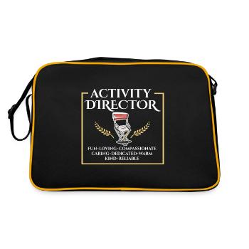Fier directeur d’activité professionnel de l’appréciation - Sac Retro - noir/or - Dos