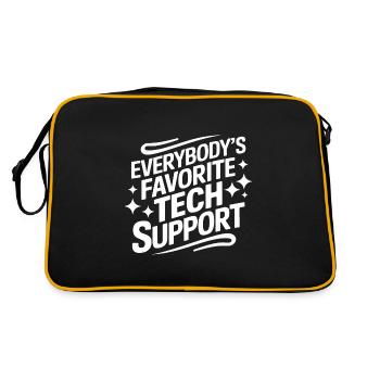 Technical Support Computer - Retro Bag - black/gold - Back
