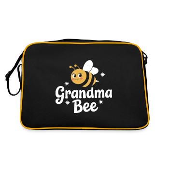 abeille abeille apicultrice abeille abeille - Sac Retro - noir/or - Dos
