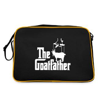 Amoureux des chèvres Élevage de chèvres Éleveur de chèvres Le chevrier - Sac Retro - noir/or - Dos