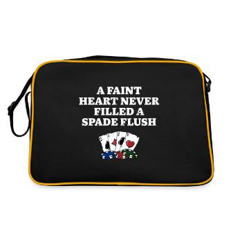 Never Filled a Spade Flush Card Games Poker Card - Retro Bag - black/gold - Back