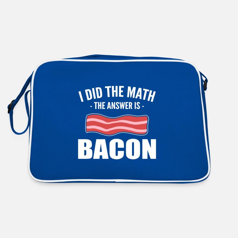 I Did The Math The Answer Is Bacon Restaurant Chef Retro Bag