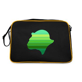 Hintergrundprofil N°2 - Retro Tasche - Schwarz/Gold - Hinten