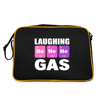 Il il laughing gaz drôle physicien - Sac Retro - noir/or - Dos