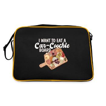 J’adore la charcuterie française Je veux manger un - Sac Retro - noir/or - Dos