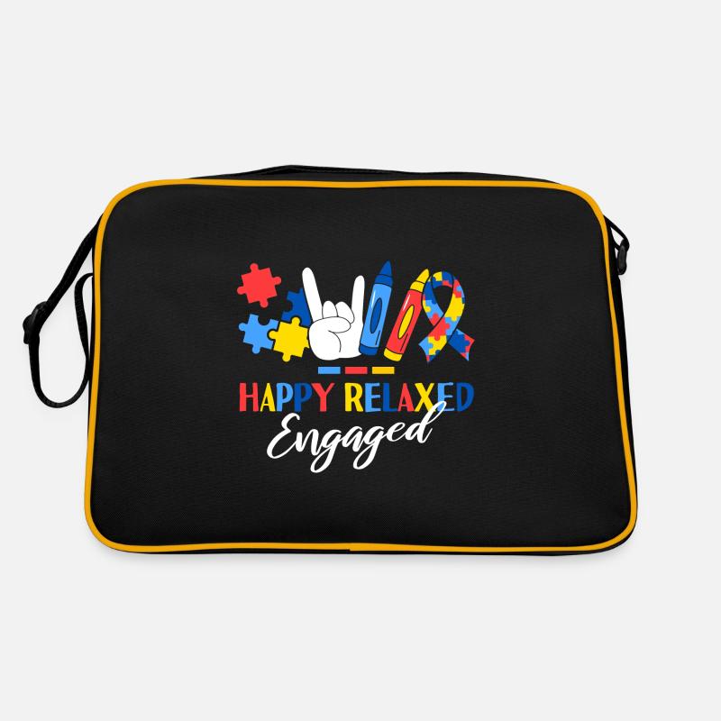 Happy Relaxed Engaged ABA Therapist Behavioral Retro Bag