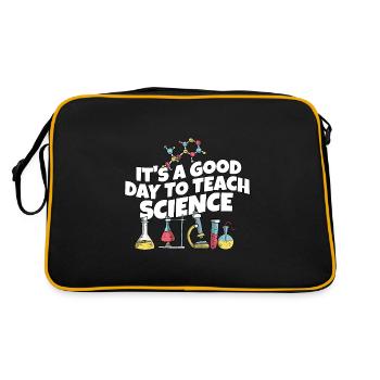 C’est une bonne journée Enseigner les sciences Professeur de sciences - Sac Retro - noir/or - Dos