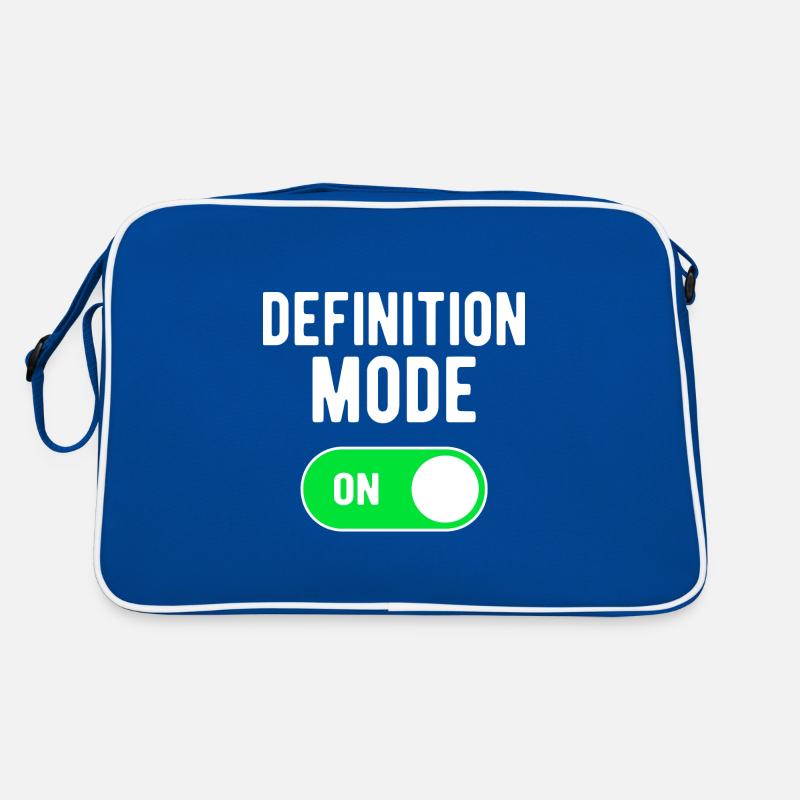 Definition Mode ON Gym Bodybuilding Workout Retro Bag