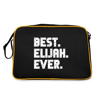 Best Elijah Ever Retro Gift Saying Birthday - Retro Bag - black/gold - Back