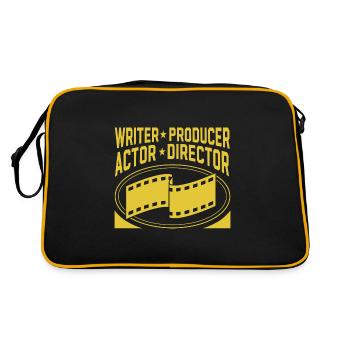 Film Maker Movie Crew Writer Producer Actor - Retro Bag - black/gold - Back