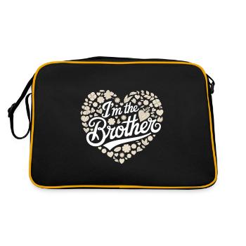 Frère Grand Frère Frère Famille - Sac Retro - noir/or - Dos