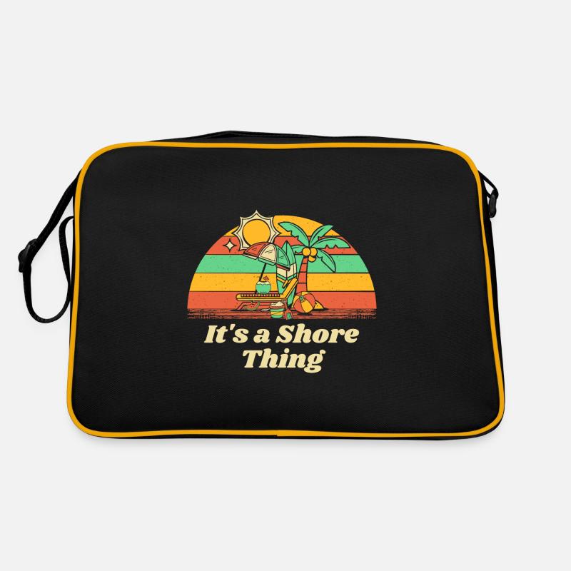 C’est un Shore Thing Beach Ocean Beach Lover Sea Sac Retro